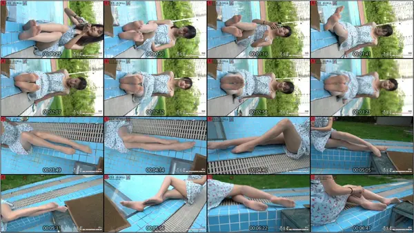 [MussGirl慕丝女郎]视频 NO.009-不叶 纯欲颜值巅峰不叶泳池花裙丝足秀 - 慕丝女lang